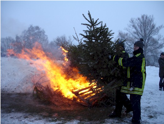 Weihnachtsbaumverbrennen 2010